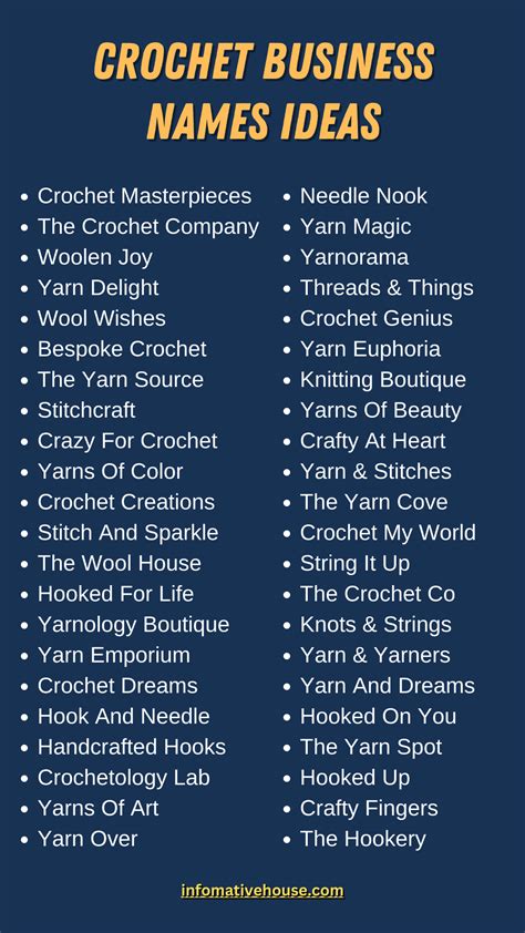 Crochet Store Names