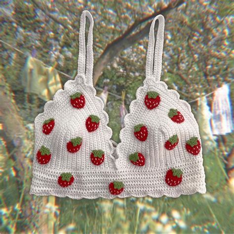 Crochet Strawberry Top