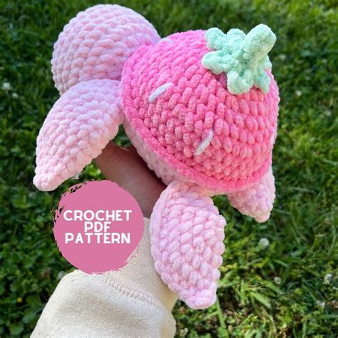 Crochet Strawberry Turtle