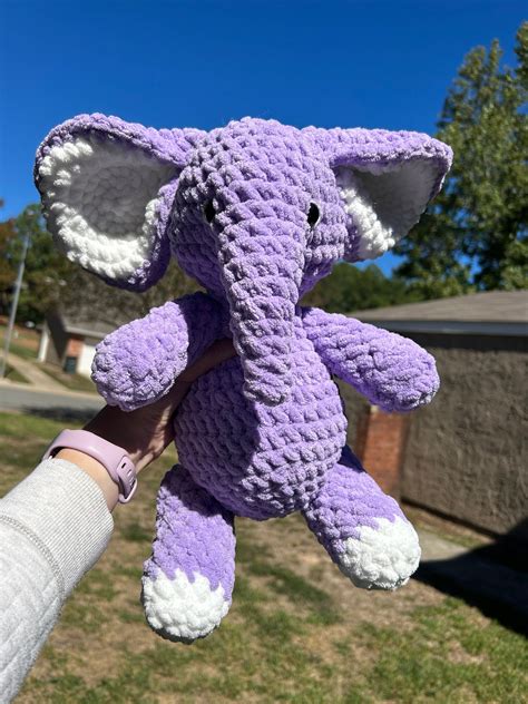 Crochet Stuffed Elephant