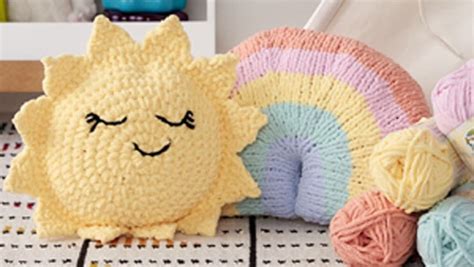 Crochet Sun Pillow