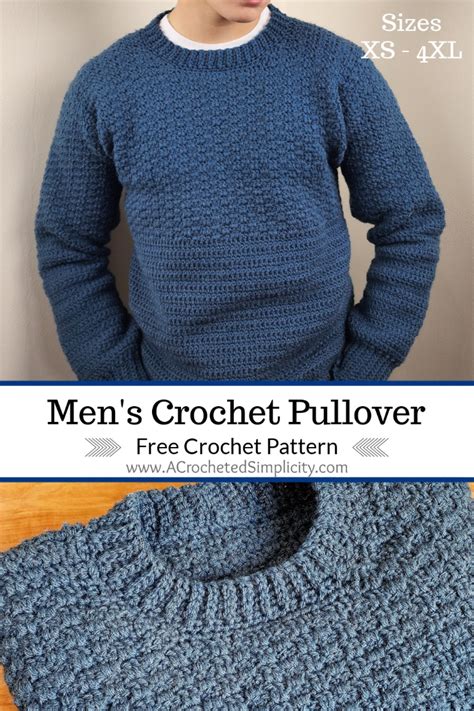 Crochet Sweater Mens