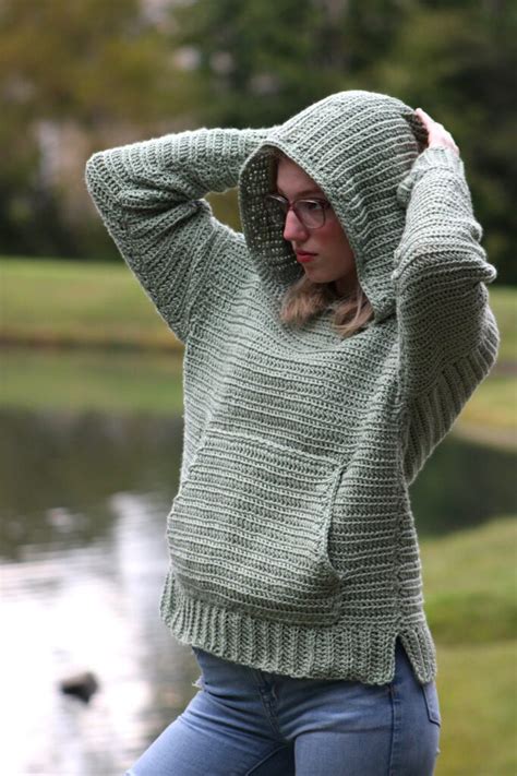 Crochet Sweater With Hood