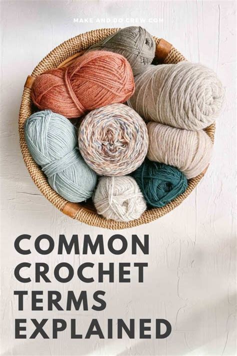 Crochet Terms Explained