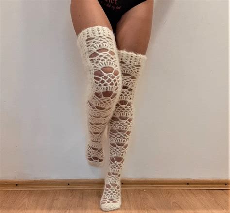 Crochet Thigh High Stockings Pattern