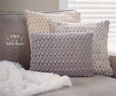 Crochet Throw Pillow Cover