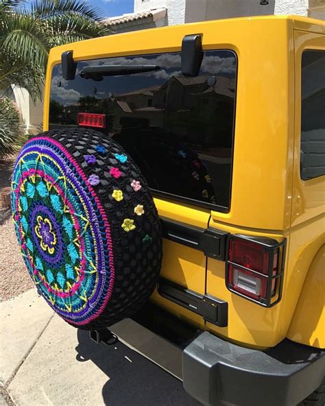 Crochet Tire Cover For Jeep