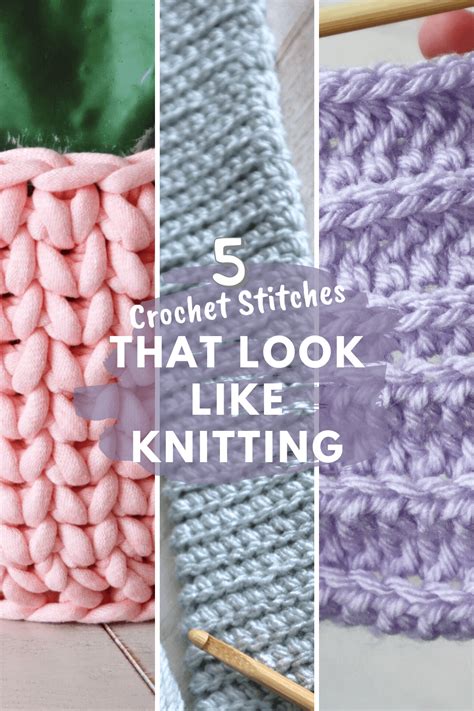 Crochet To Look Like Knitting