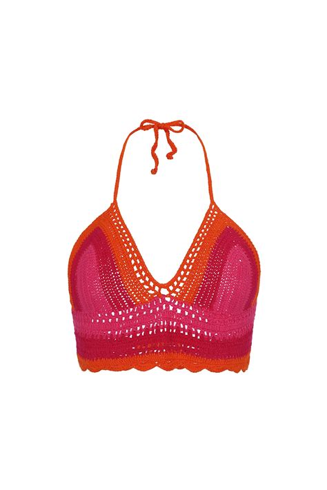 Crochet Top Orange