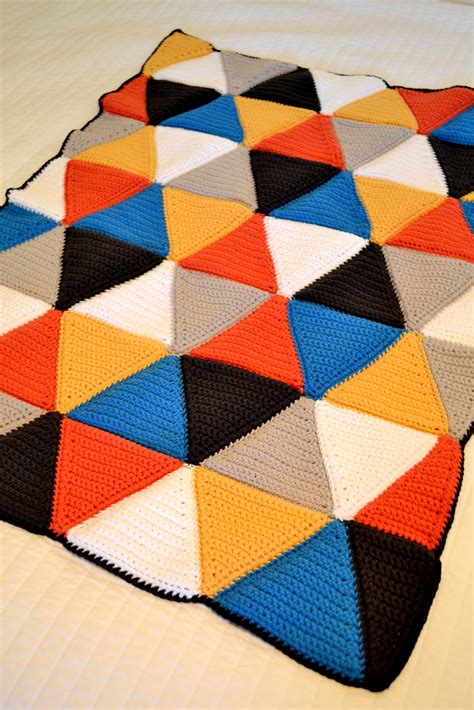Crochet Triangle Blanket