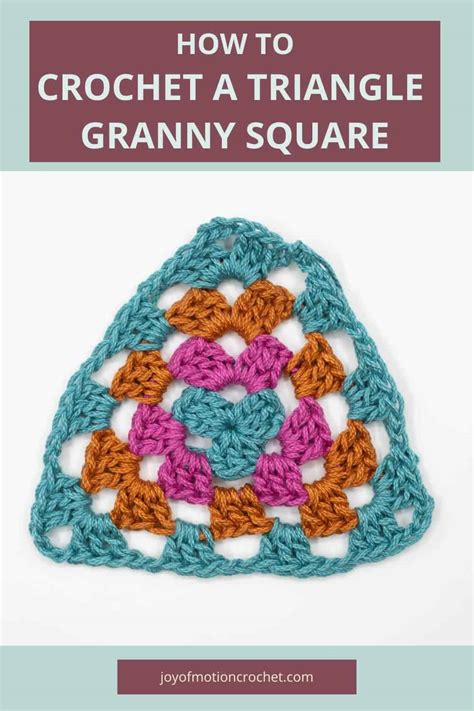 Crochet Triangle Granny Square