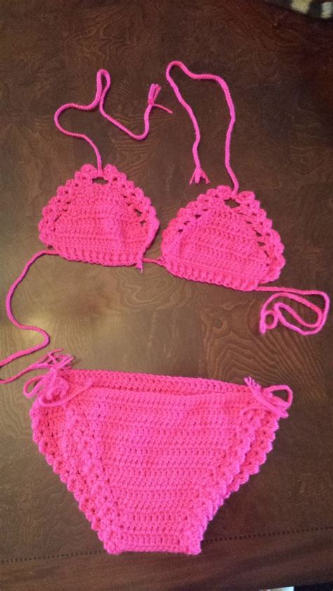 Crochet Two Piece Bathing Suit