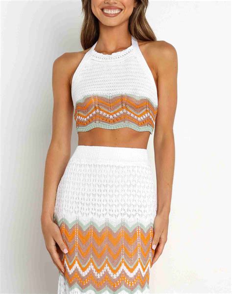 Crochet Two Piece Skirt Set