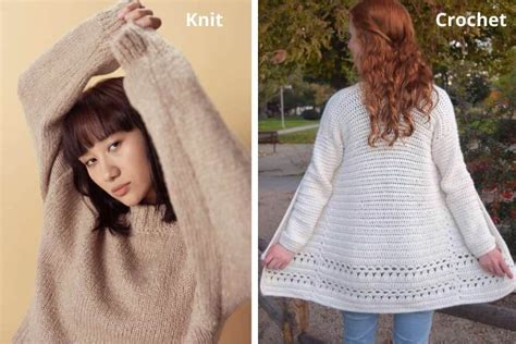 Crochet Vs Knit Sweater