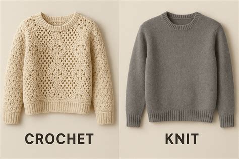 Crochet Vs Knitting Sweater