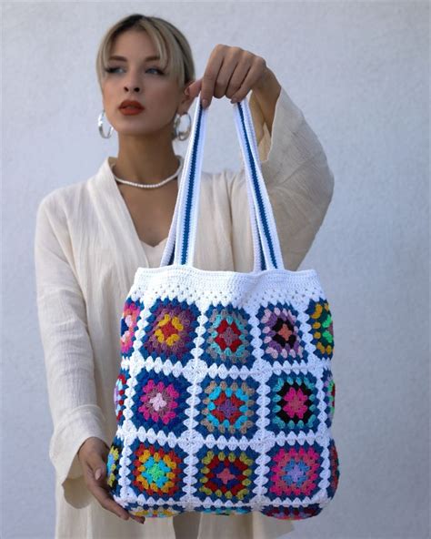 Crochet White Bag