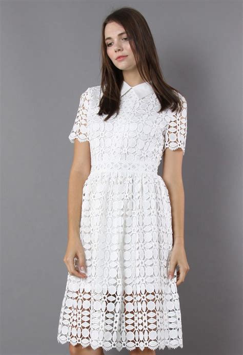 Crochet White Dress
