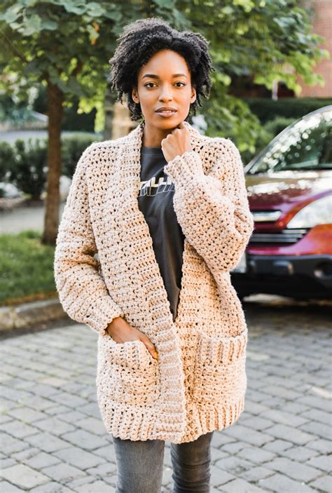 Crochet Womens Cardigan