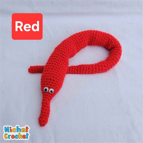 Crochet Worm On A String