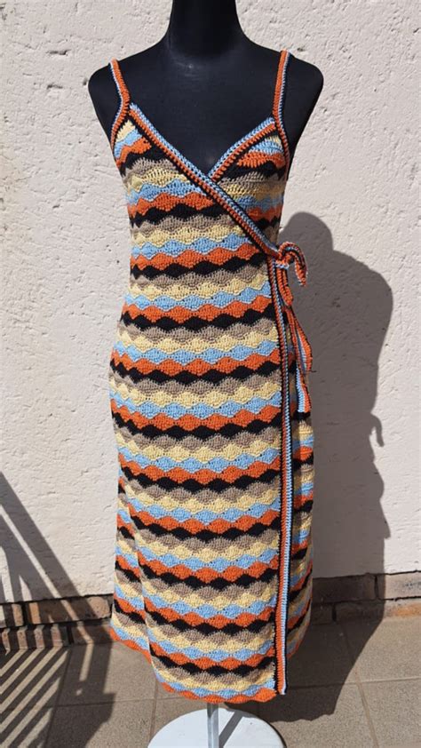 Crochet Wrap Dress