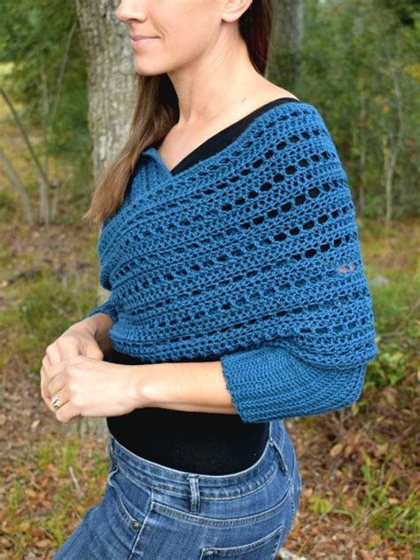 Crochet Wrap With Sleeves