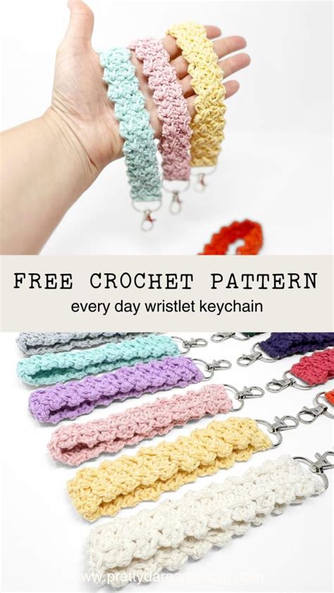 Crochet Wristlet Keychain Pattern Free