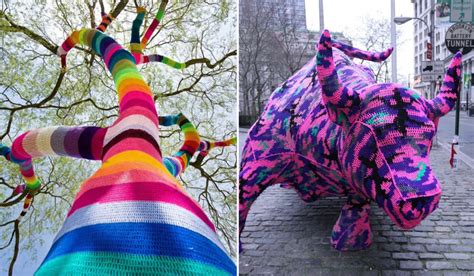 Crochet Yarn Bombing