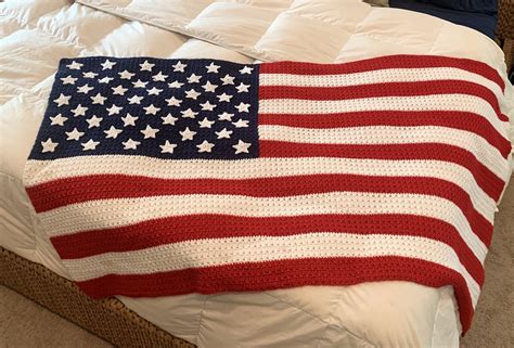 Crocheted American Flag