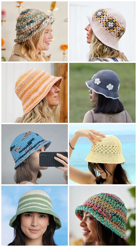 Crocheted Bucket Hats