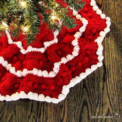 Crocheted Christmas Tree Skirt