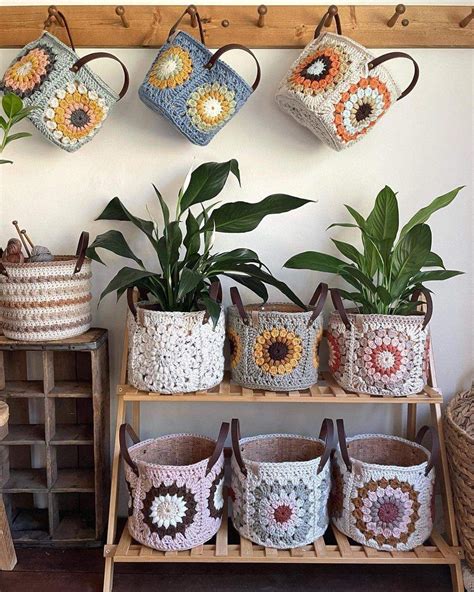 Crocheted Plant Pot Cover