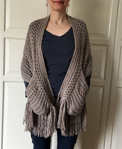 Crocheted Pocket Shawl