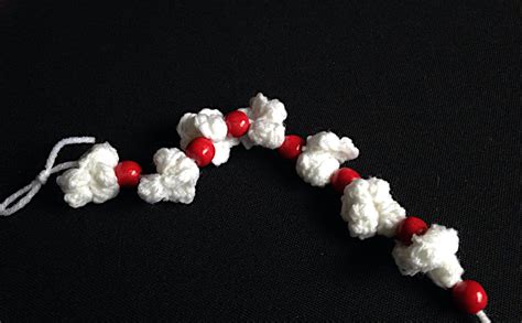 Crocheted Popcorn Garland