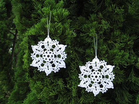 Crocheted Snowflake Ornaments