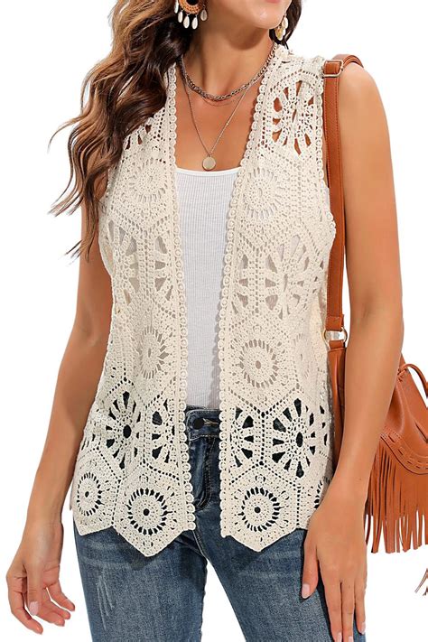 Crocheted Vests For Ladies
