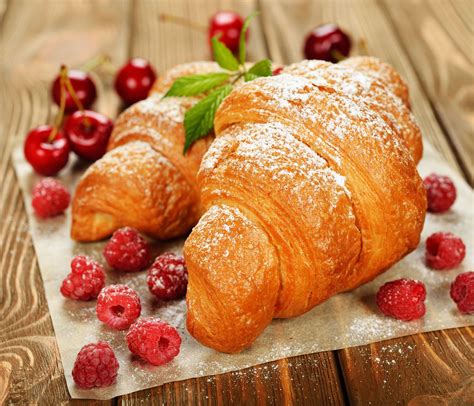 Croissant in French Patisserie
