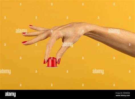 Crop Anonymous Hand Female Red