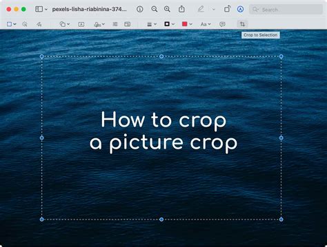 Crop Image In Preview