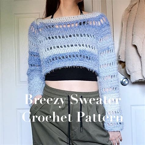 Cropped Crochet Sweater Pattern