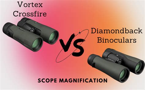 Crossfire and Diamondback binoculars field of view comparison
