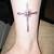 Cross Leg Tattoo