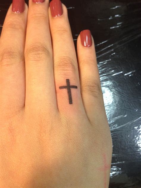 Cross Ring Tattoo