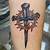 Cross Tattoo With Crown Of Thorns