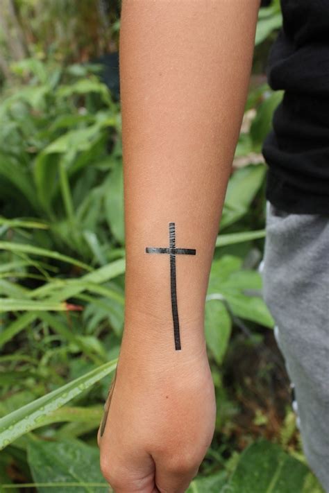 20 Cross Temporary Tattoo Tiny Cross / Fake Tattoos / Set