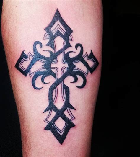 Top 67 Best Tribal Cross Tattoo Ideas [2021 Inspiration