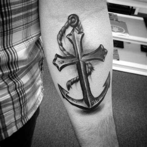 Pin on Anchor Cross Tattoo