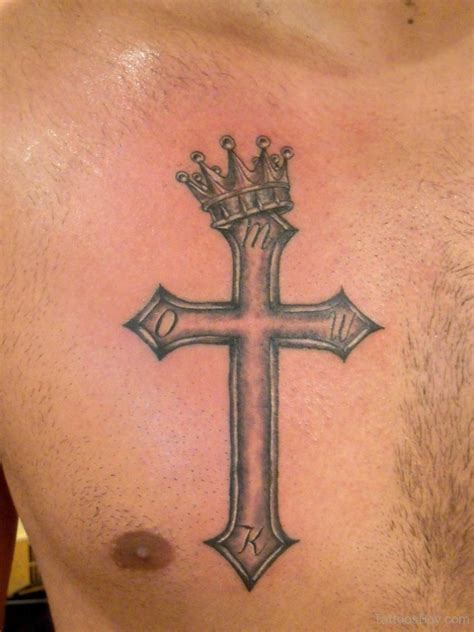 Cross and crown tattoo to represent Jesus Christ Crown