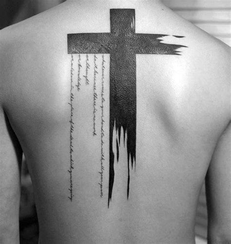 44 Perfect Cross Tattoos On Back