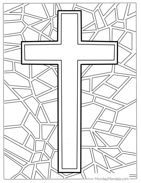 Cross Coloring Pages