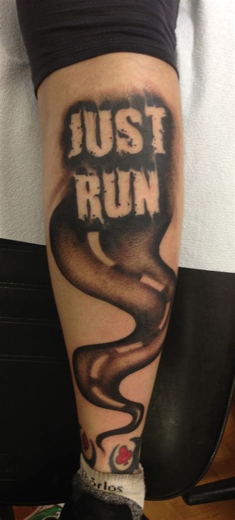 runner running tattoo xc ink arrow athlete crosscountry cc